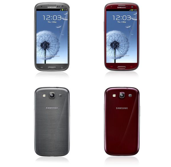 Samsung Galaxy S III: Garner Red e Titanium-Silver