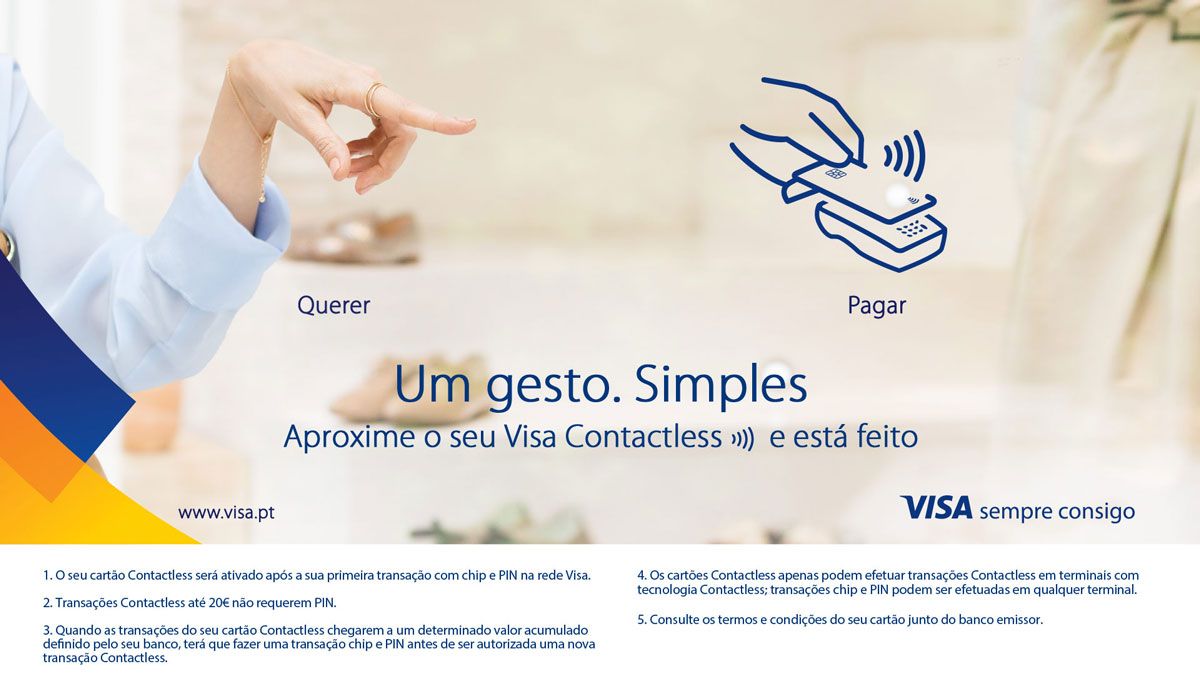 Visa explica as vantagens da tecnologia Contactless com nova campanha multimeios