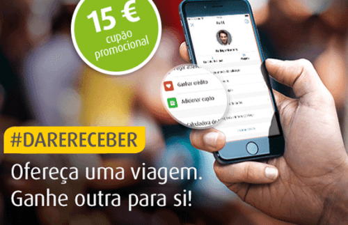 utilizadores vão ser recompensados com vales de 15€ em viagens na frota mytaxi em Lisboa
