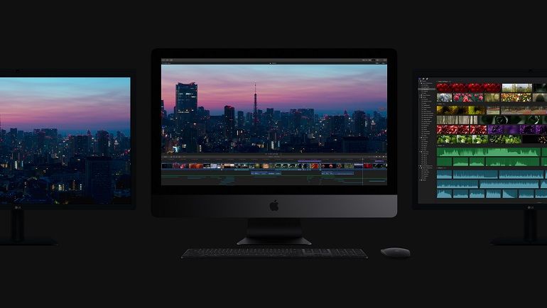 new 2017 imac three monitors dark grey apple, Cupertino, iMac Pro, mac, WWDC