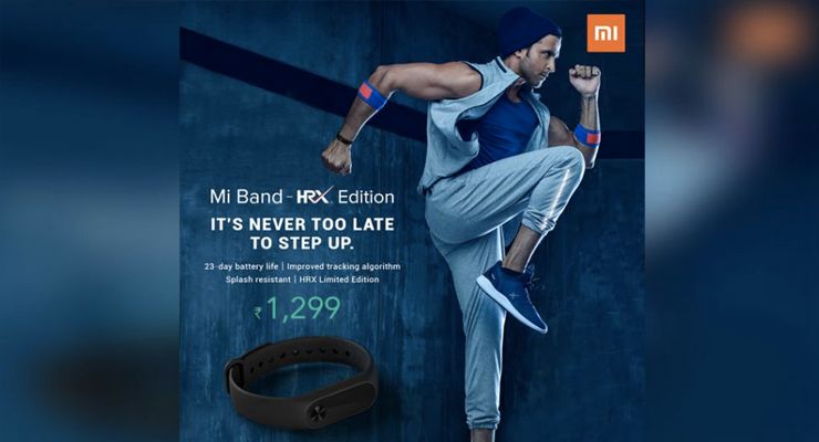 MiBandHRXedition Índia, Mi Band 2, Mi Band HRX Edition, pulseira fitness, Xiaomi