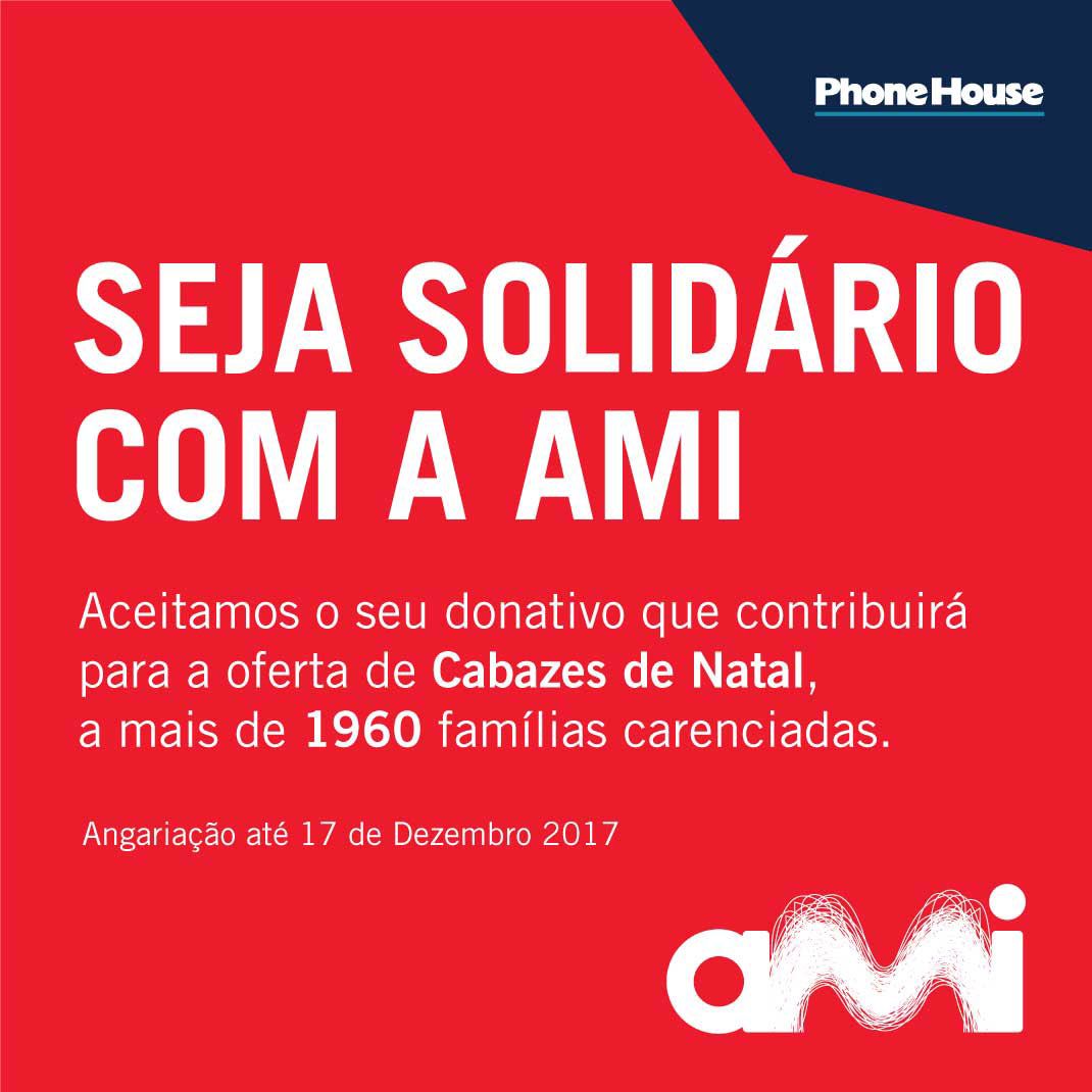 Phone House e AMI revelam campanha solidária Cabazes de Natal
