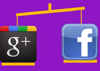 Google plus aberto e “like” do facebook com companhia