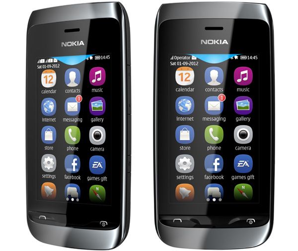 Nokia Asha 308 e Nokia Asha 309 com um ecrã capacitivo