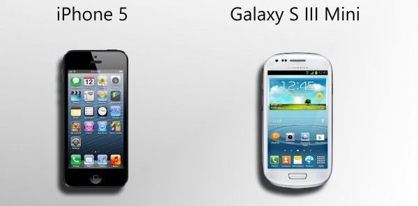 iPhone 5 e Galaxy S3 Mini