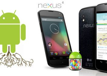 Já há root para o nexus 4 da google