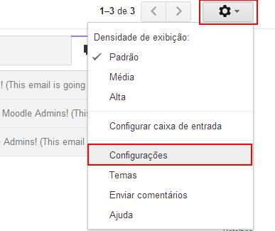 gmail-configuração