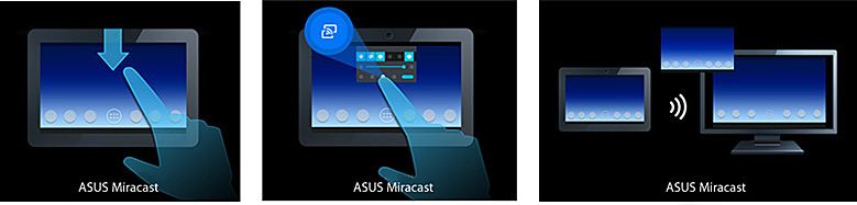 Plug N Play 2 Asus, Miracast Dongle, smartphone, tablet TecheNet Instalação plug-and-play fácil com dual-band