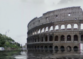 Google street view inundado