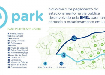 Use o seu smartphone para pagar parqueamento em lisboa