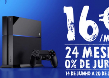 Playstation 4 apenas 16 euros mês