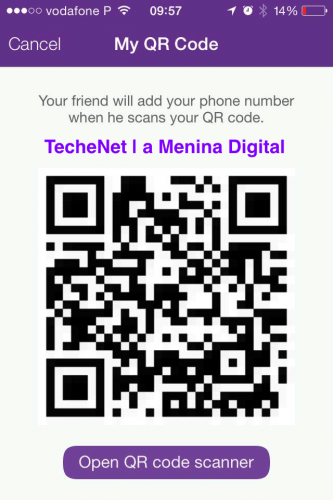 Viber QR Code | TecheNet | a Menina Digital