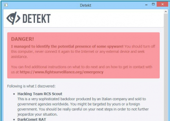 Deteckt é o nome da nova ferramenta, anunciada pela amnistia internacional, concebida para combater spywares de vigilância