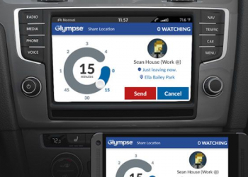 Glympse integrado em carros com mirrorlink