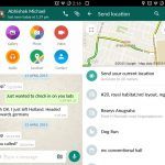 Chat and share location actualização, Android, google, Material Design, Play Store, Whatsapp