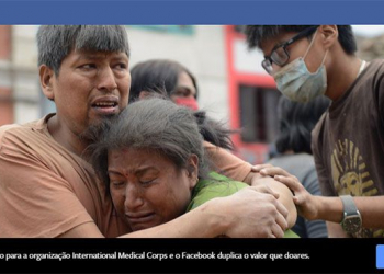 Botão de donativo do facebook angaria 10 milhões de dólares em 48 horas