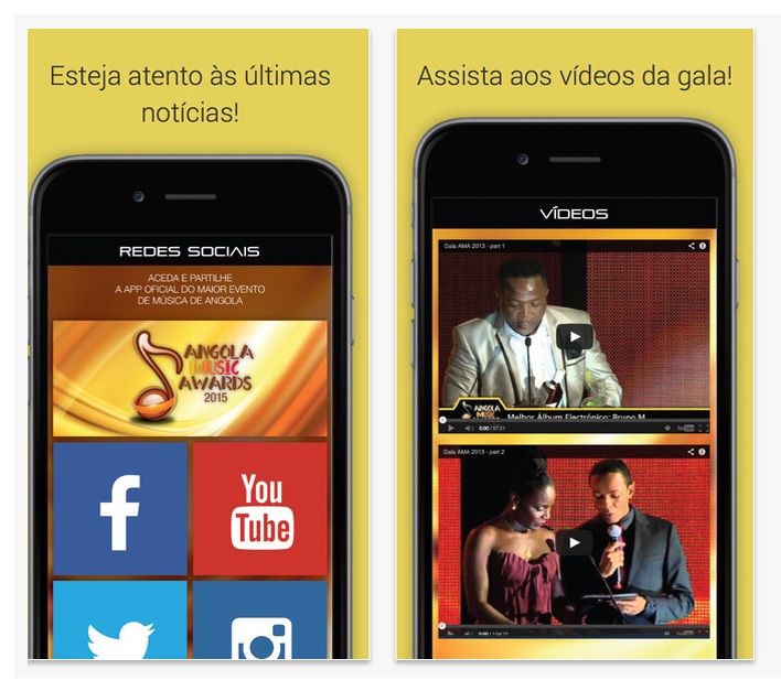 Angola Music Awards iPhone 03 Angola Music Awards, aplicação, App, iOS, iOS 7.0, música TecheNet App angola music awards 2015