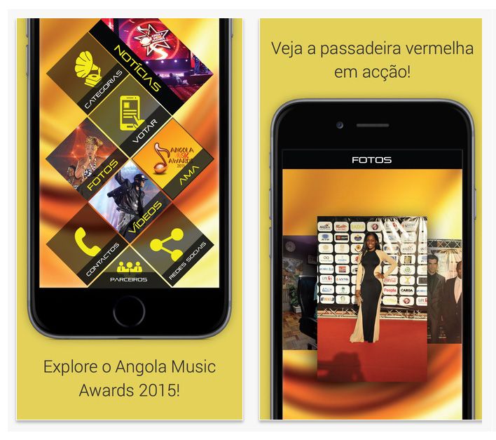 Angola Music Awards iPhone Angola Music Awards, aplicação, App, iOS, iOS 7.0, música TecheNet App angola music awards 2015