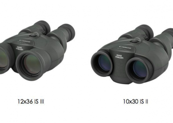 Binóculos canon 12x36 is iii e 10x30 is ii