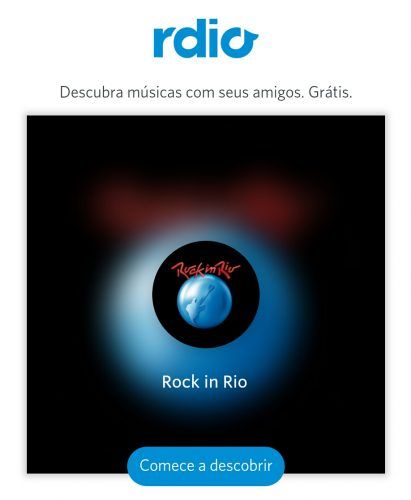 Rdio player oficial Rock in Rio