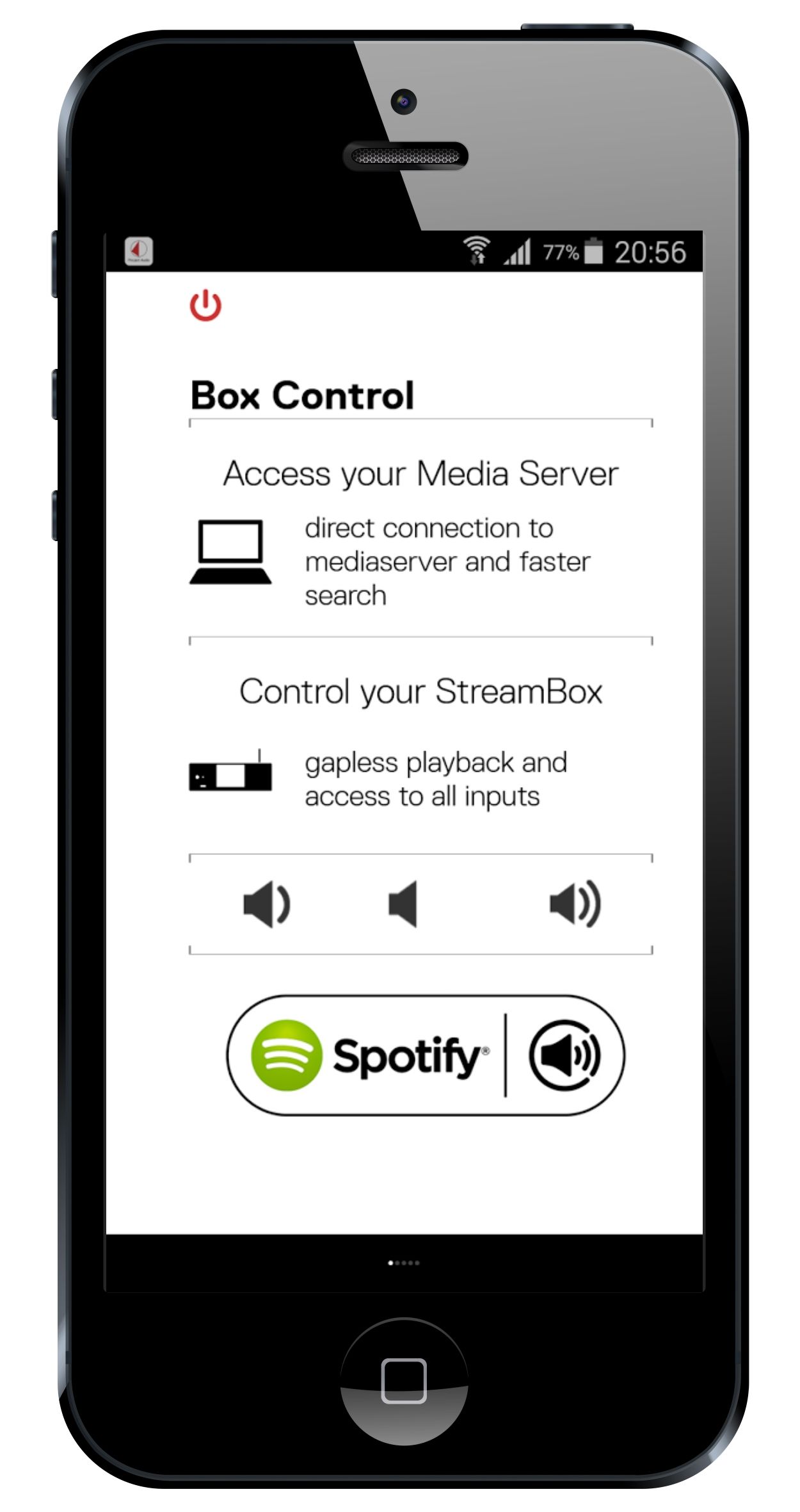 iPhone Box Control+Spotify