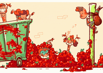 Doodle 70º aniversário de la tomatina