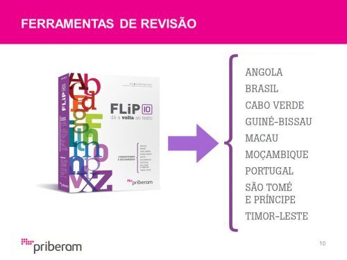 FLiP 10 Espanhol, FLiP 10, português, Priberam TecheNet Flip-10