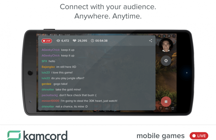 kamcord android broadcasting Android, gamers, google, Kamcord, livestream TecheNet Kamcord_android_broadcasting-752x490