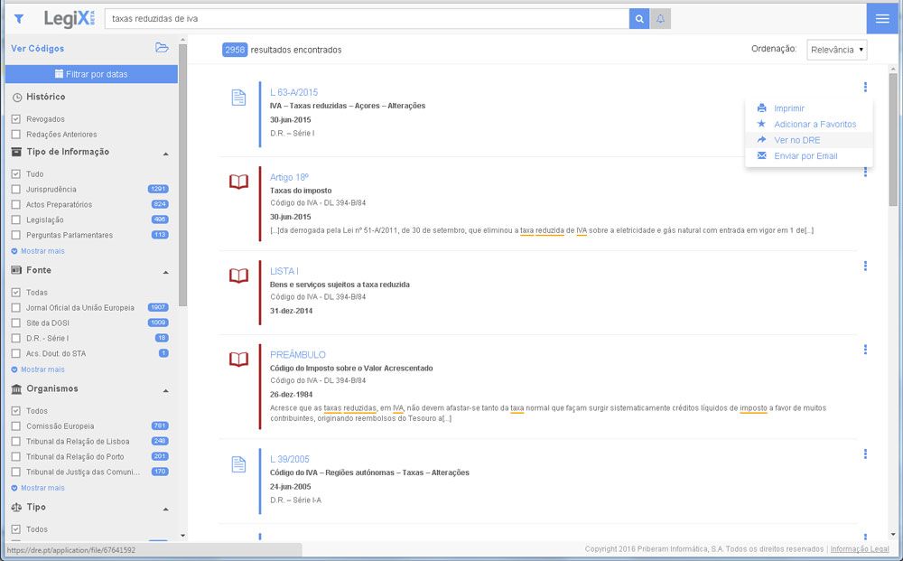 desktop menu contexto LegiX bases de dados jurídicas, LegiX, linguagem, Priberam, programa, software, tecnologia de pesquisa TecheNet Desktop_menu_contexto-legix