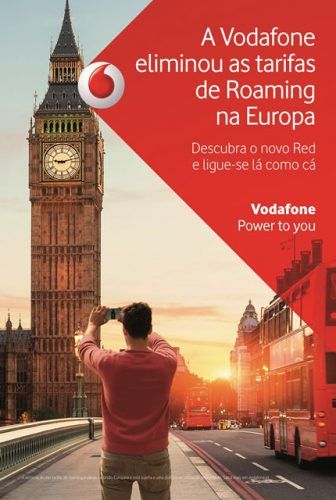 Vodafone acaba com as tarifas de Roaming na Europa