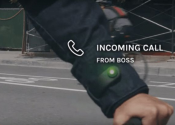 Blusão sensível ao toque