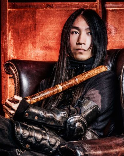 Flauta shakuhachi por Yosuke Irie no Museu do Oriente