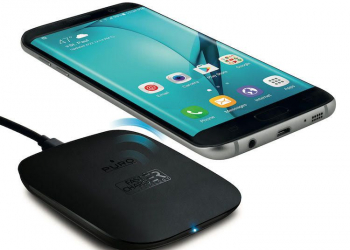 Carregar smartphone sem fios é com a wireless charging station da puro
