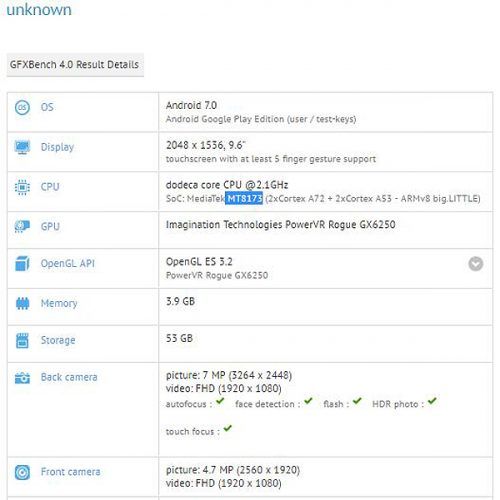 asus unknown tab GFXBench