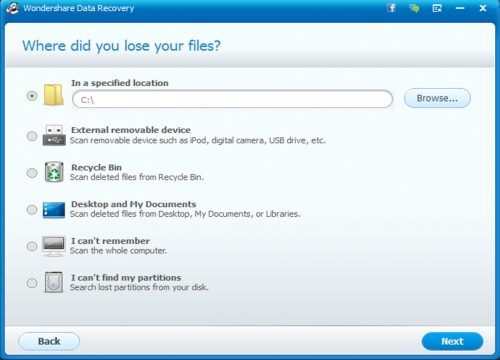 wonder4 Data Recovery, recuperação de ficheiros, software, Wondershare TecheNet Wonder4 data recovery, recuperação de ficheiros, software, wondershare