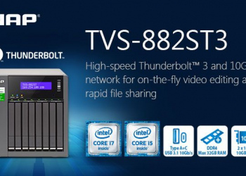 Qnap lança tvs-882st3, um nas thunderbolt 3 de 8 baías de 2,5”
