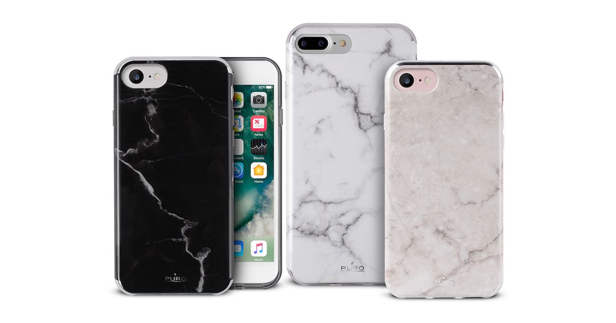 iPhones com proteção de mármore