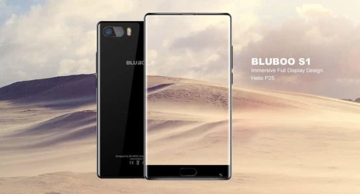 Bluboo S1 smartphone sem margens