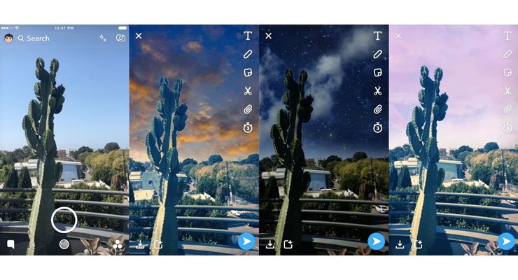 Snapchat Sky Filters