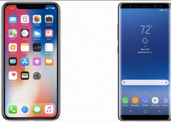 Iphone x galaxy note 8