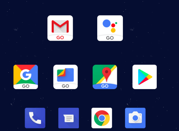 Android Oreo Go Edition apps