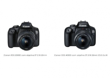 Eos 2000d e eos 4000d: as novas câmaras dslr da canon