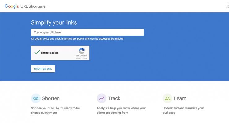 Google shortener