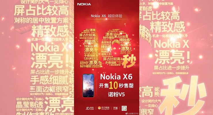 NokiaX6 2 1 china, HMD Global, Nokia, Nokia X6 TecheNet Nokia x6
