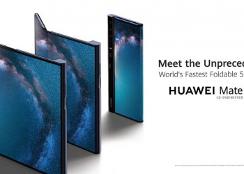 Huawei mate x, um smartphone dobrável 5g, apresentado no mwc 2019