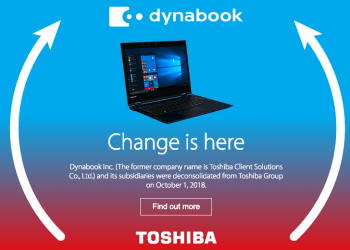 Toshiba renova nome para dynabook