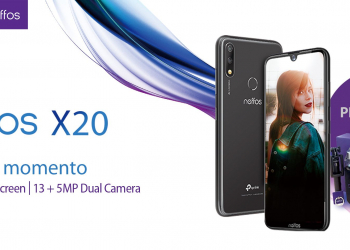 Neffos apresenta o x20 – design apelativo, câmara dual ai, ecrã generoso e excelente autonomia