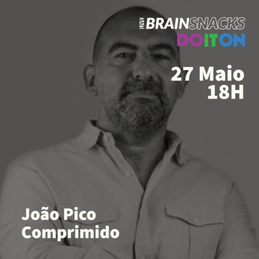João pico, comprimido - orador do live brain snacks by do it on