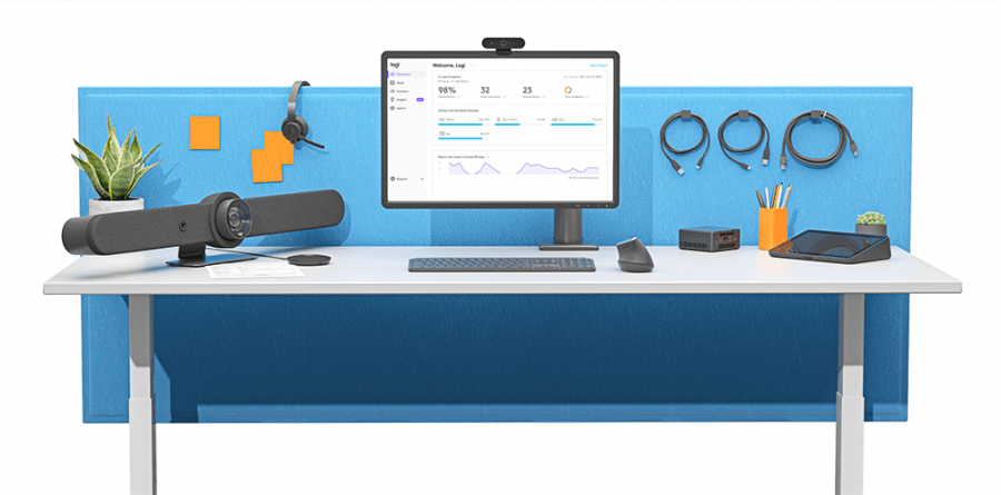 Logitech rally bar vídeo chamara teletrabalho