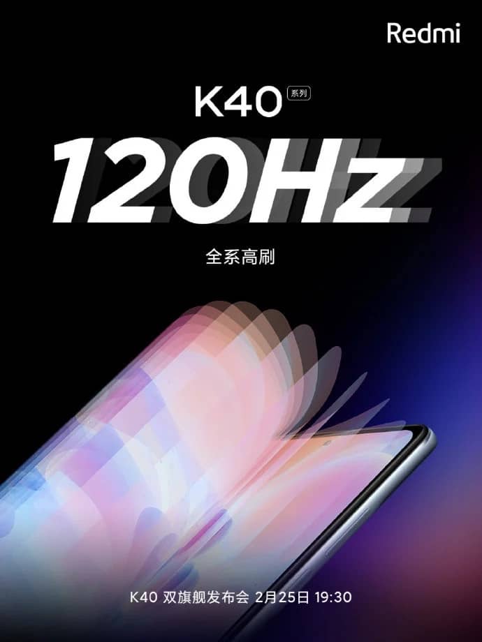 Xiaomi Redmi K40 Samsung E4 Ecrã